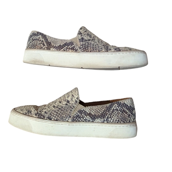 Stuart Weitzman Snake Print Slip-On Sneaker 8 Animal Print Metallic Maximalism - Picture 7 of 10